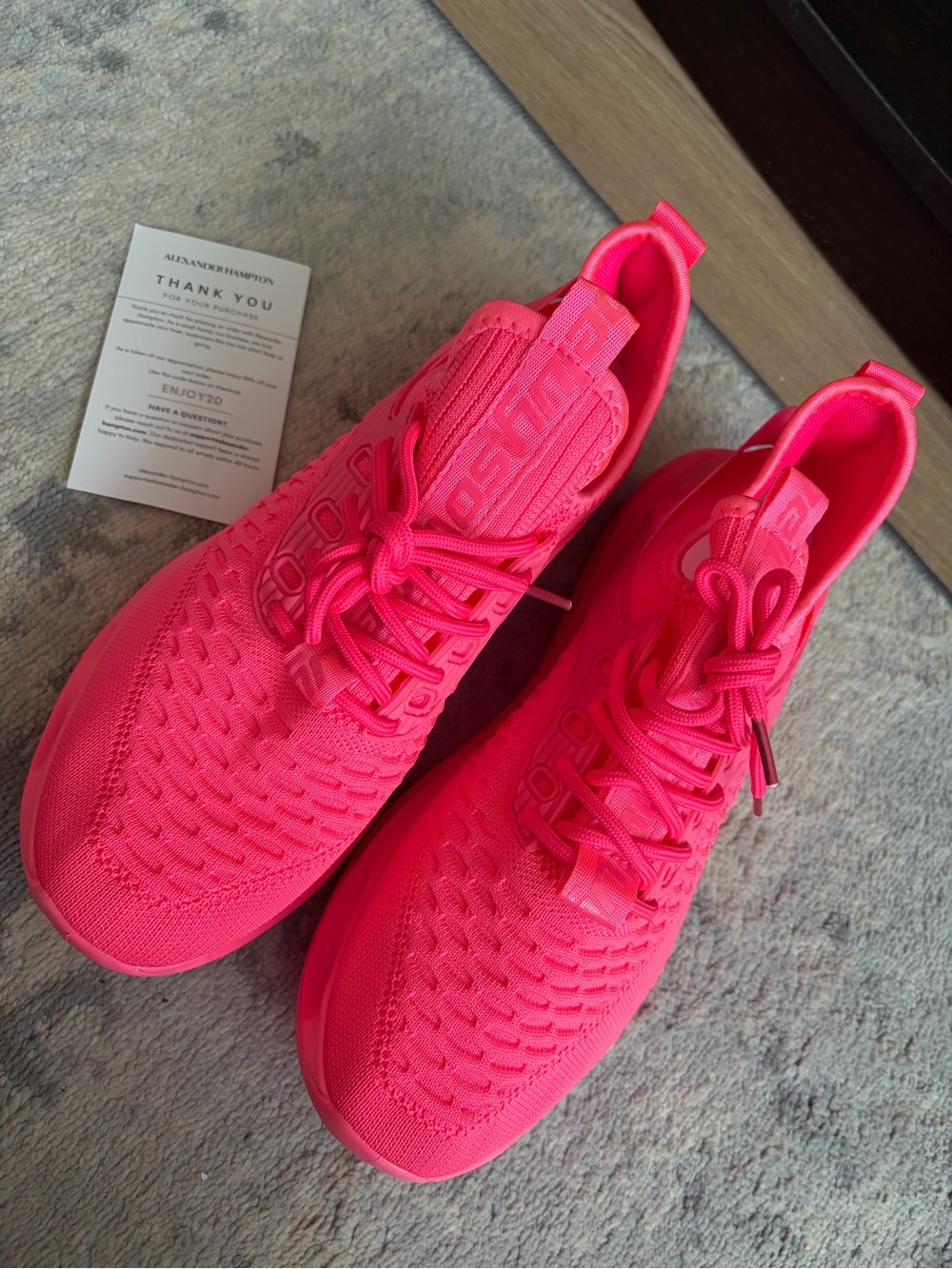 New Neon Pink Knit Chunky Sneakers EU 42 / US 11–11.5 New